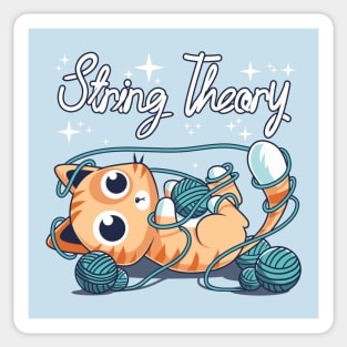 Kitty String Theory Sticker